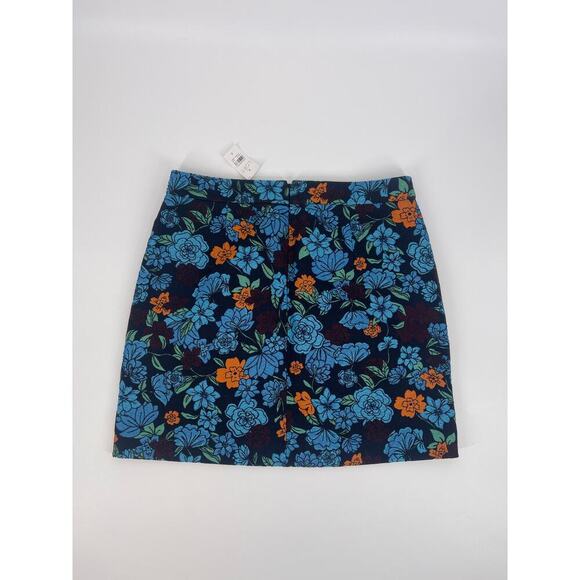 LOFT Blue Multicolored Womens Skirt (B18#4) - Picture 2 of 8